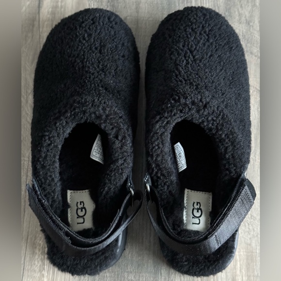 Ugg Lanah Clog Curled Black Size 8 New! - Picture 9 of 16